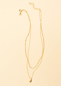 Manhattan Drop Pendant Layered Necklace