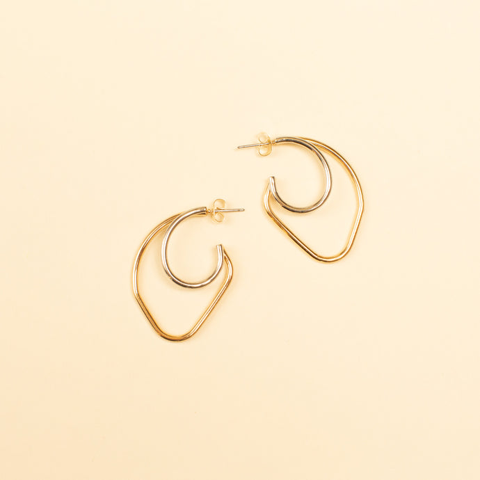 Topanga Double Hoop Stud