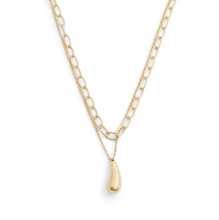 Load image into Gallery viewer, Wailea Drop Pendant Layered Necklace