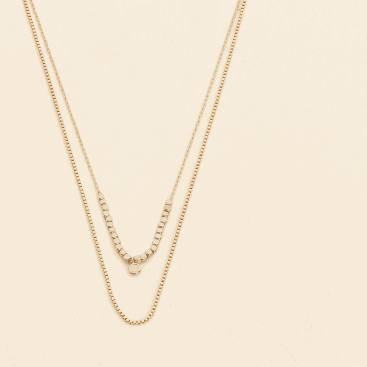 Oxford Crystal Bezel Necklace