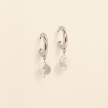 Load image into Gallery viewer, Manhatten Pearl Drop Huggie