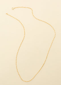 14k Balboa Rectangle Chain Necklace