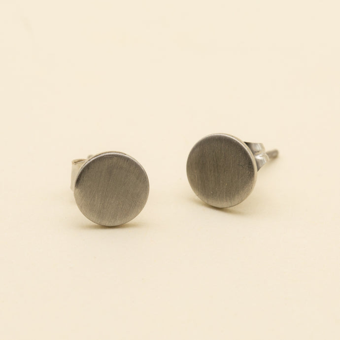 Carpinteria Brushed Coin Stud
