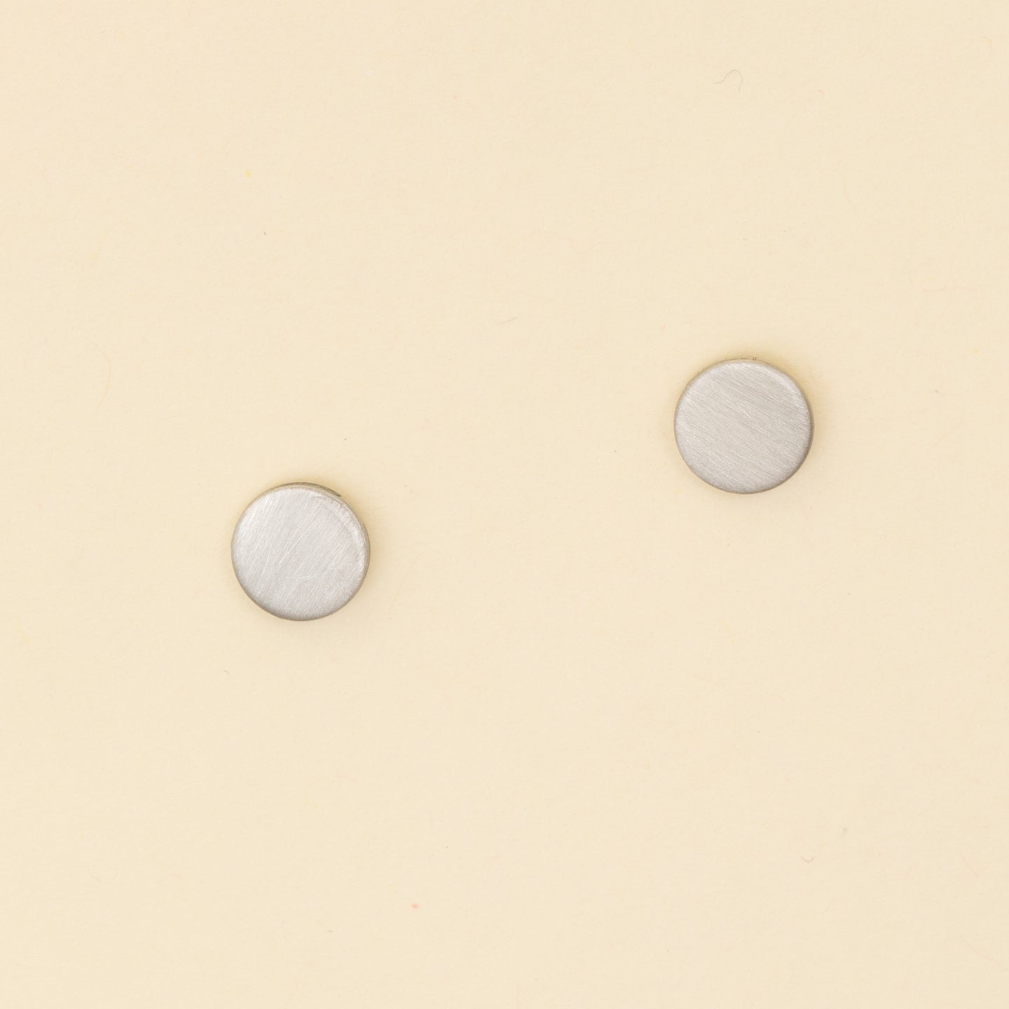 Carpinteria Brushed Coin Stud