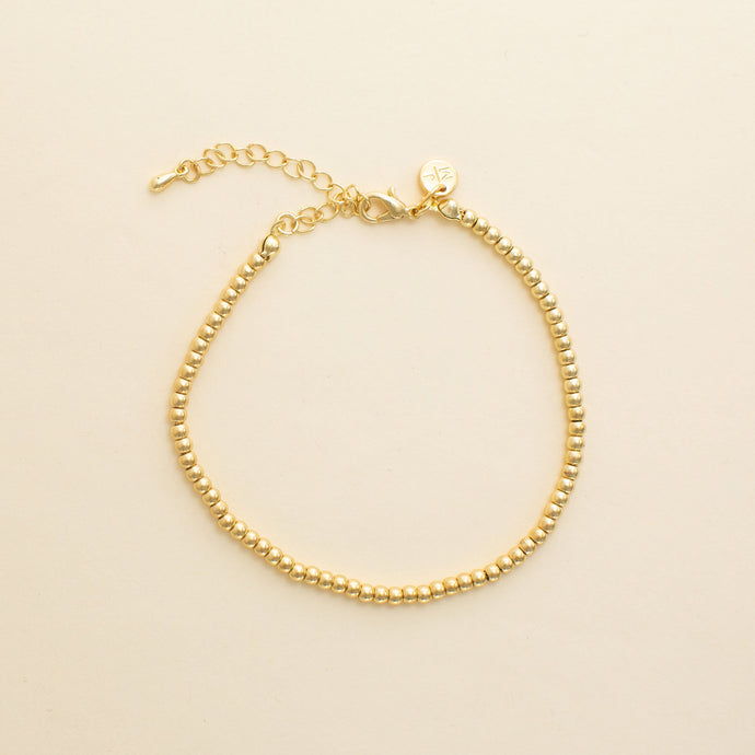 2mm Gold Pasadena Ball Bracelet