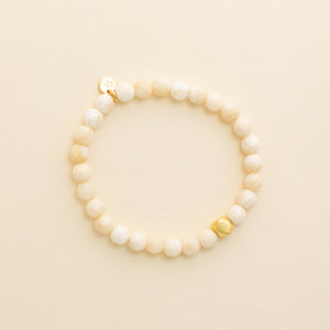 6mm Faceted Natural Agate Stone Bracelet