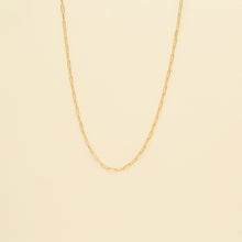 Load image into Gallery viewer, 14k Balboa Rectangle Chain Necklace