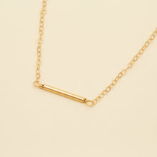 Load image into Gallery viewer, 14k Delicate Bar Pendant