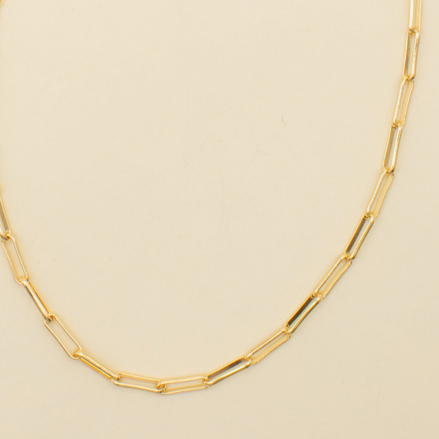 14k Yellow Gold Open Rectangle Necklace #107022 - Seattle Bellevue | Joseph  Jewelry